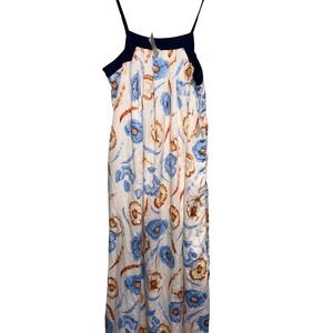 NWT Floral Maxi Skylar + Jade Spaghetti Strap Dress Women Large Sand Dollar